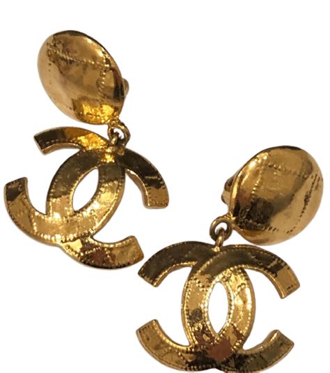 buy chanel logo earrings|chanel earrings logo price.